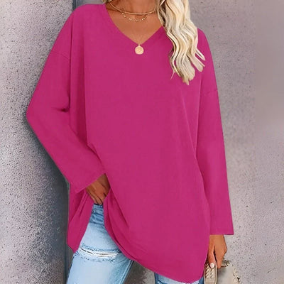 Dina - Oversized Trui met V-hals voor dames