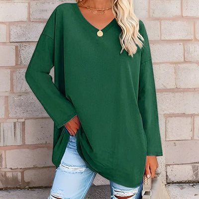 Dina - Oversized Trui met V-hals voor dames