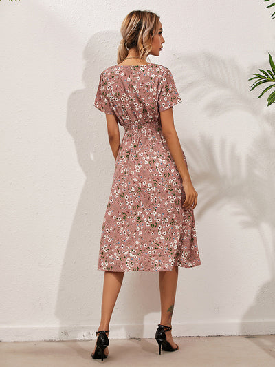 Farah - Elegante zomerjurk met bloemenprint