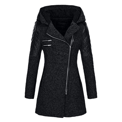 Lange Damesjas met Capuchon - Edelyn