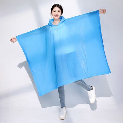 Lichtgewicht Regenponcho met Capuchon