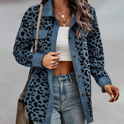 Camilla - Comfortabele oversized jas met luipaard print