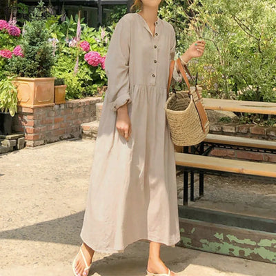 Amelia - Elegante Overhemdjurk met Luchtige Pasvorm