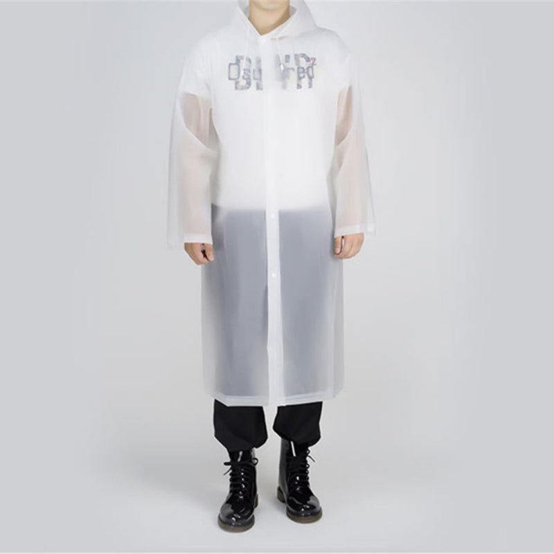 Waterdichte regenponcho over de hele lengte