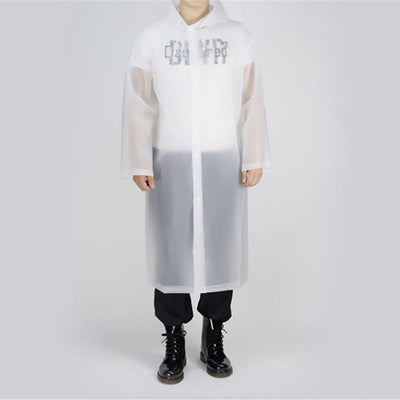 Waterdichte regenponcho over de hele lengte