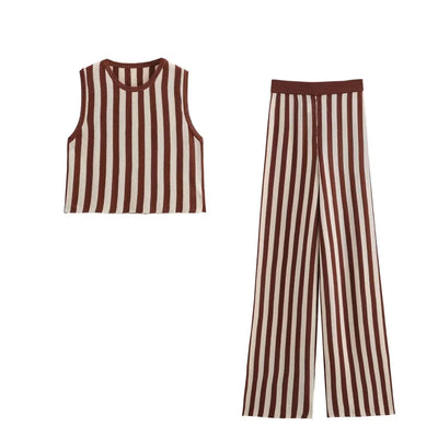 Bayle - Mouwloze top en wijde broek Set