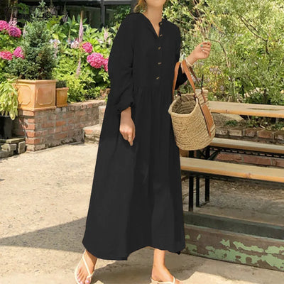 Amelia - Elegante Overhemdjurk met Luchtige Pasvorm