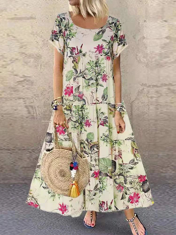 Lyra - Bohemian Bloemen Maxi Jurk