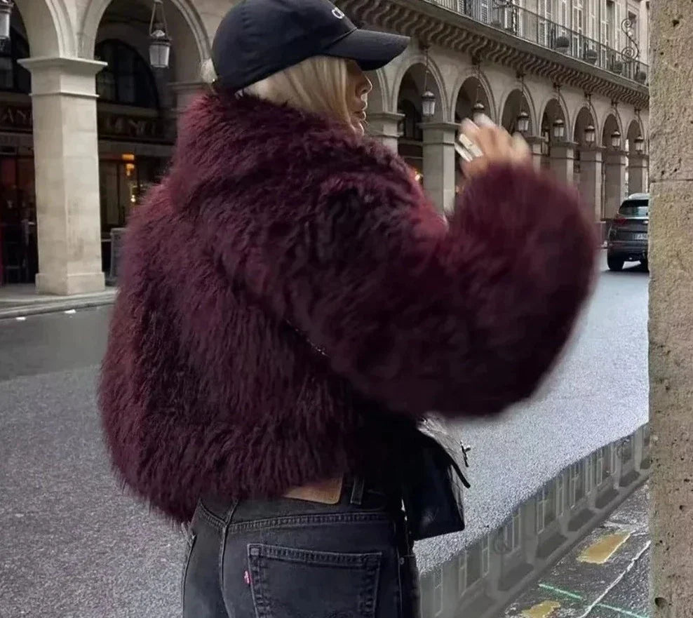 Madalyn - Chic Fluffy Jacket