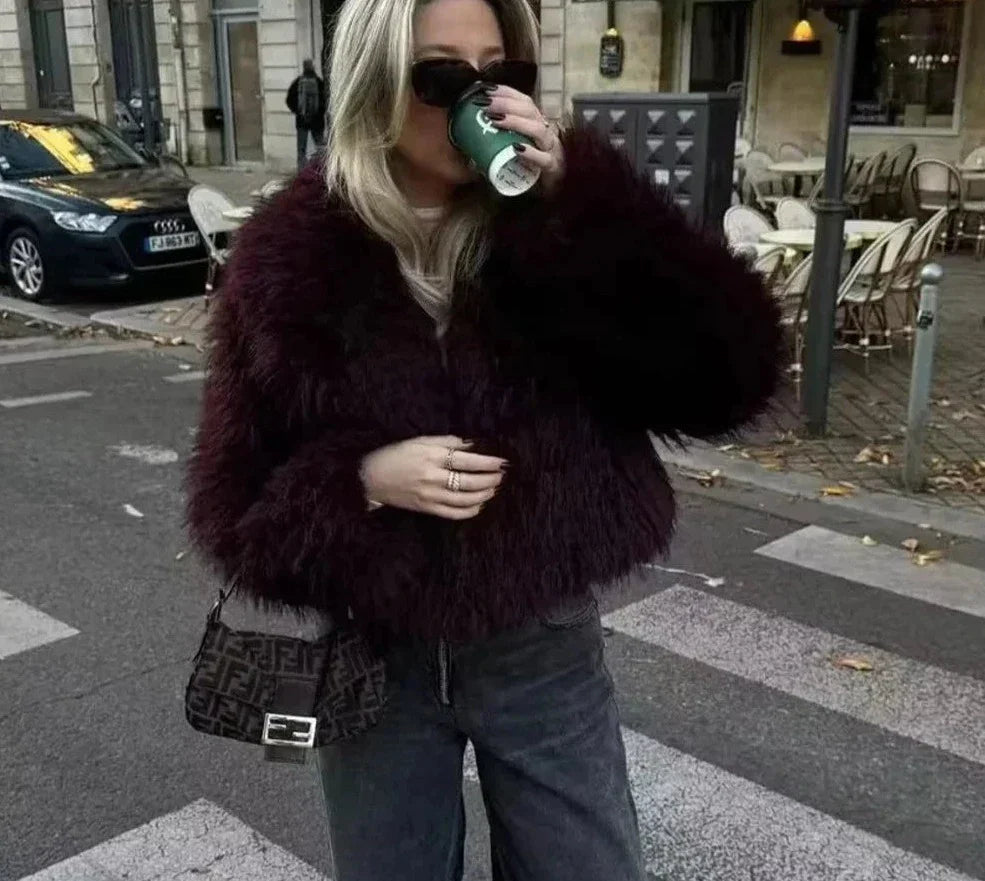 Madalyn - Chic Fluffy Jacket