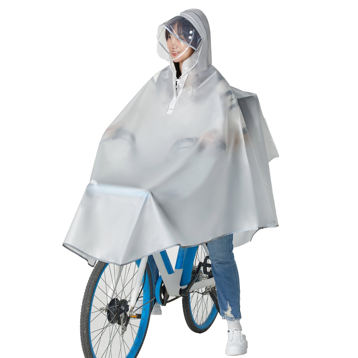 Waterdichte Fietsponcho voor Regenachtige Dagen