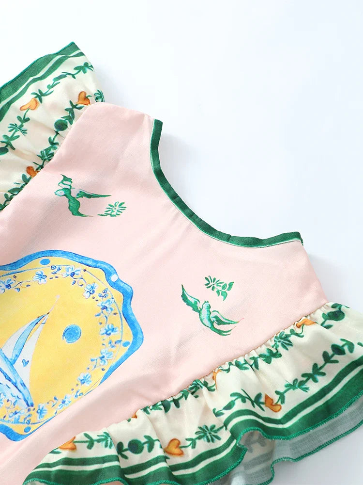 Ruby - Elegante jurk met gelaagde ruches