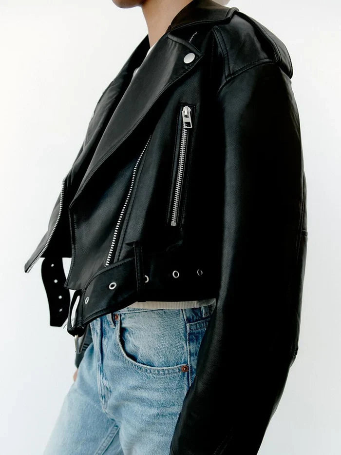 Natasha - stijlvolle vintage cropped jas