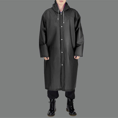 Waterdichte regenponcho over de hele lengte