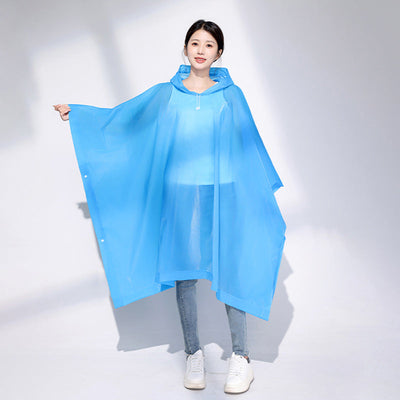 Lichtgewicht Regenponcho met Capuchon