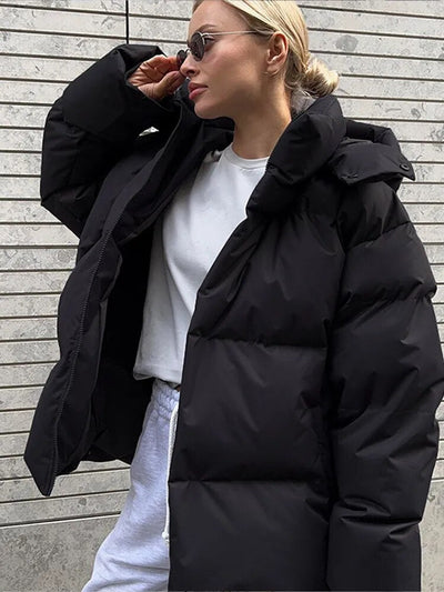 Arabella - Stijlvolle Oversized Jas met Capuchon