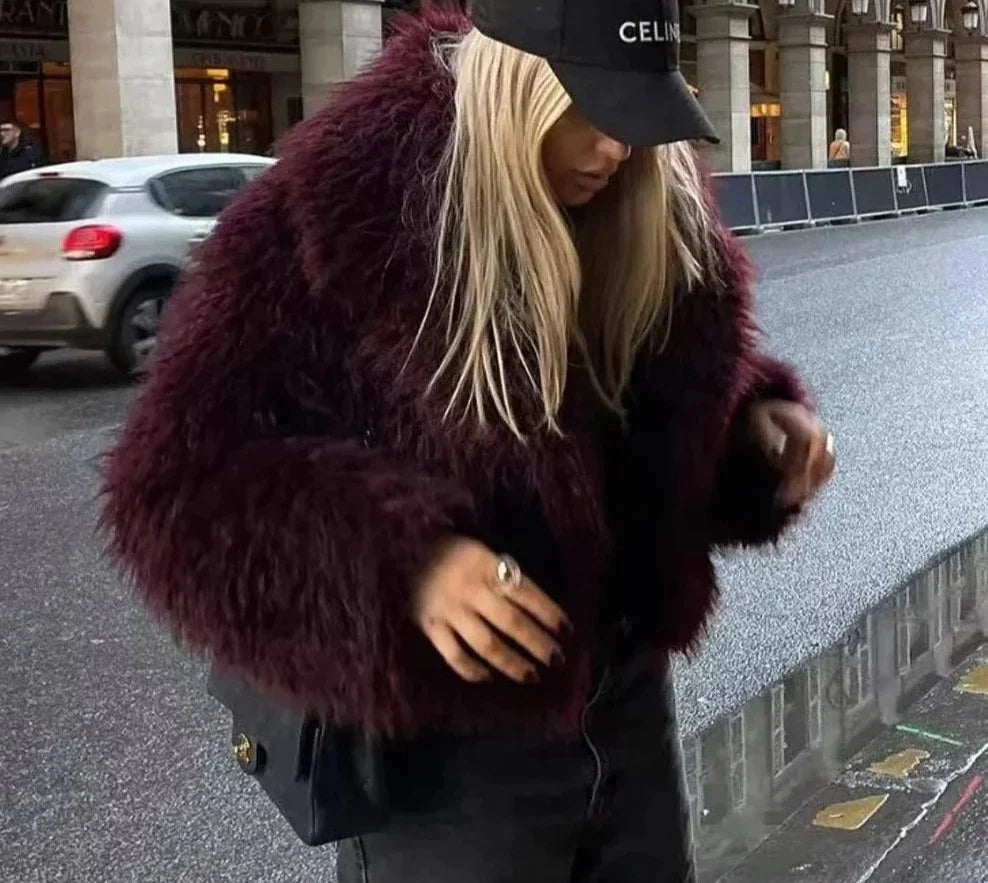 Madalyn - Chic Fluffy Jacket