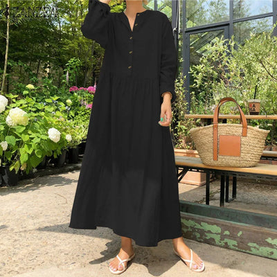 Amelia - Elegante Overhemdjurk met Luchtige Pasvorm