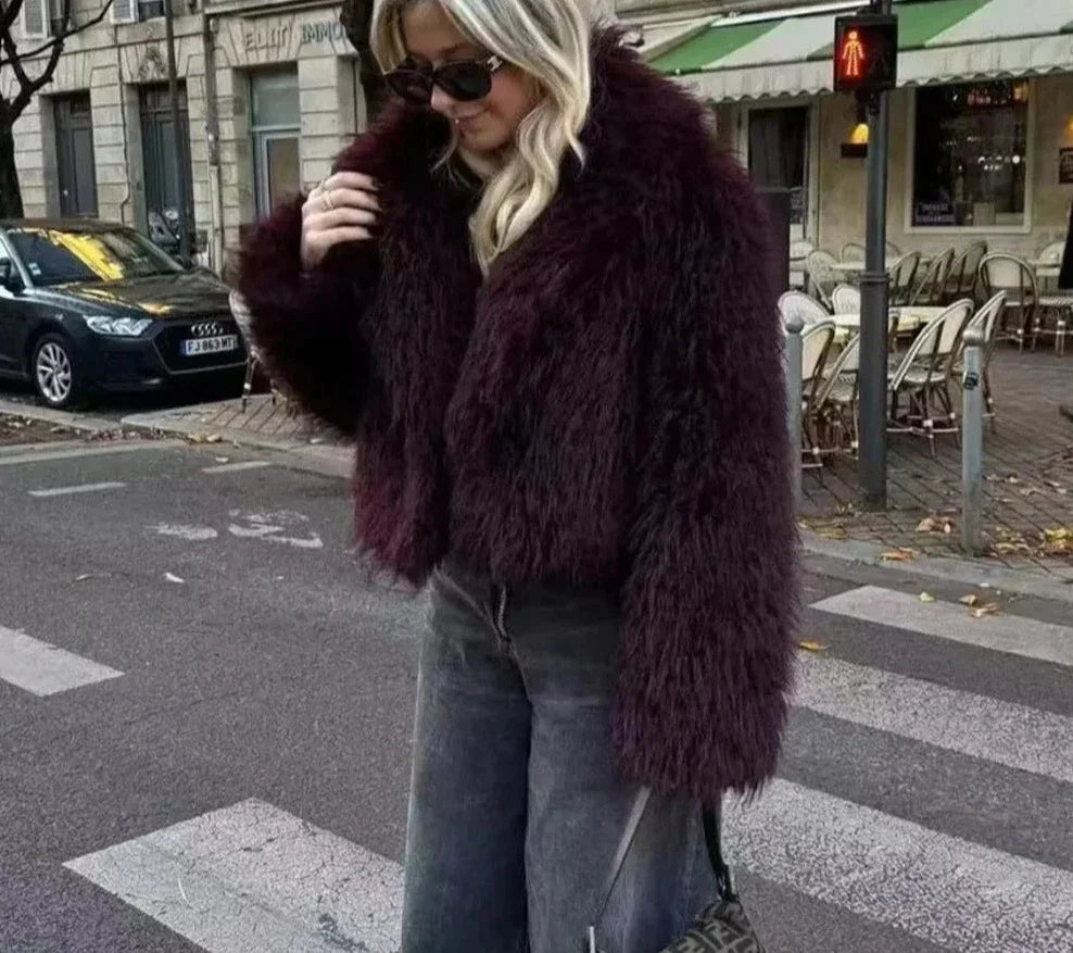 Madalyn - Chic Fluffy Jacket