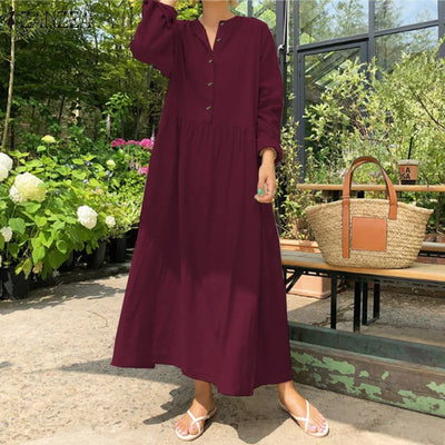Amelia - Elegante Overhemdjurk met Luchtige Pasvorm