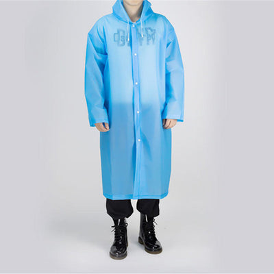 Waterdichte regenponcho over de hele lengte
