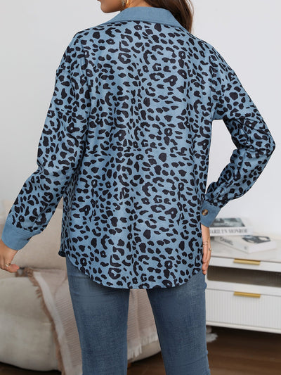 Camilla - Comfortabele oversized jas met luipaard print
