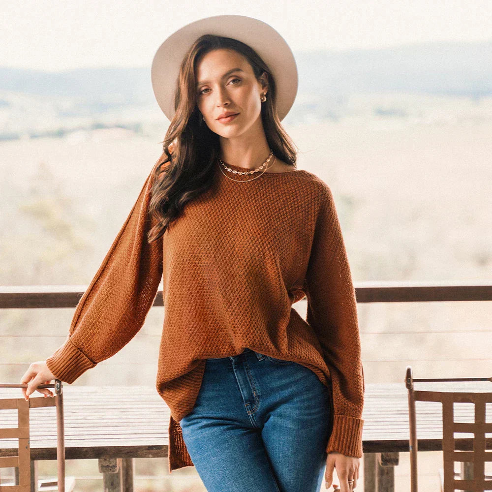 Fay - Casual trui met gespleten zoom