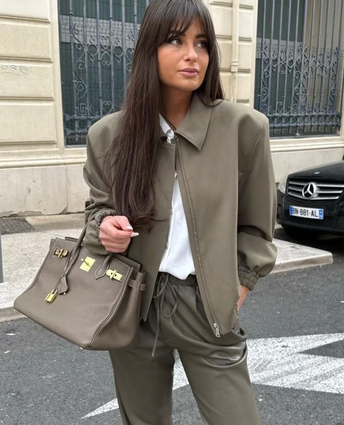 Beluca - Casual oversized trendy tussenjas met kraag voor vrouwen
