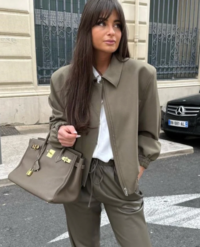 Beluca - Casual oversized trendy tussenjas met kraag voor vrouwen