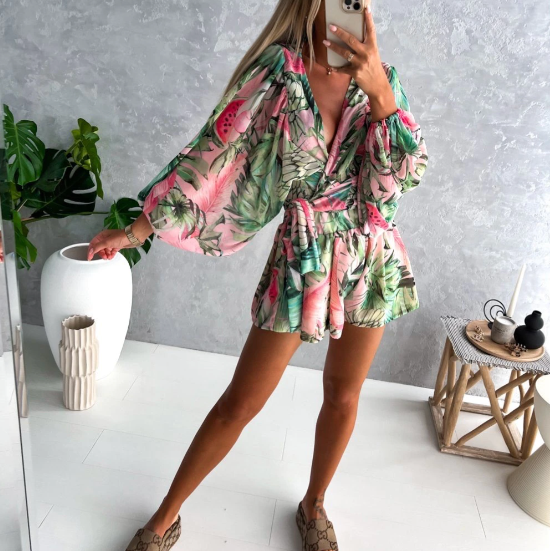 Jusa - Zomerse Bloemenjurk voor een Verleidelijke Boheemse Look