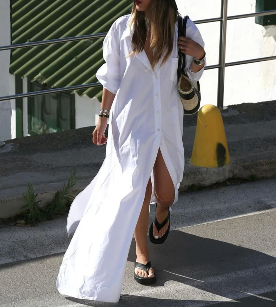 Becky - Soepelvallende polo-jurk