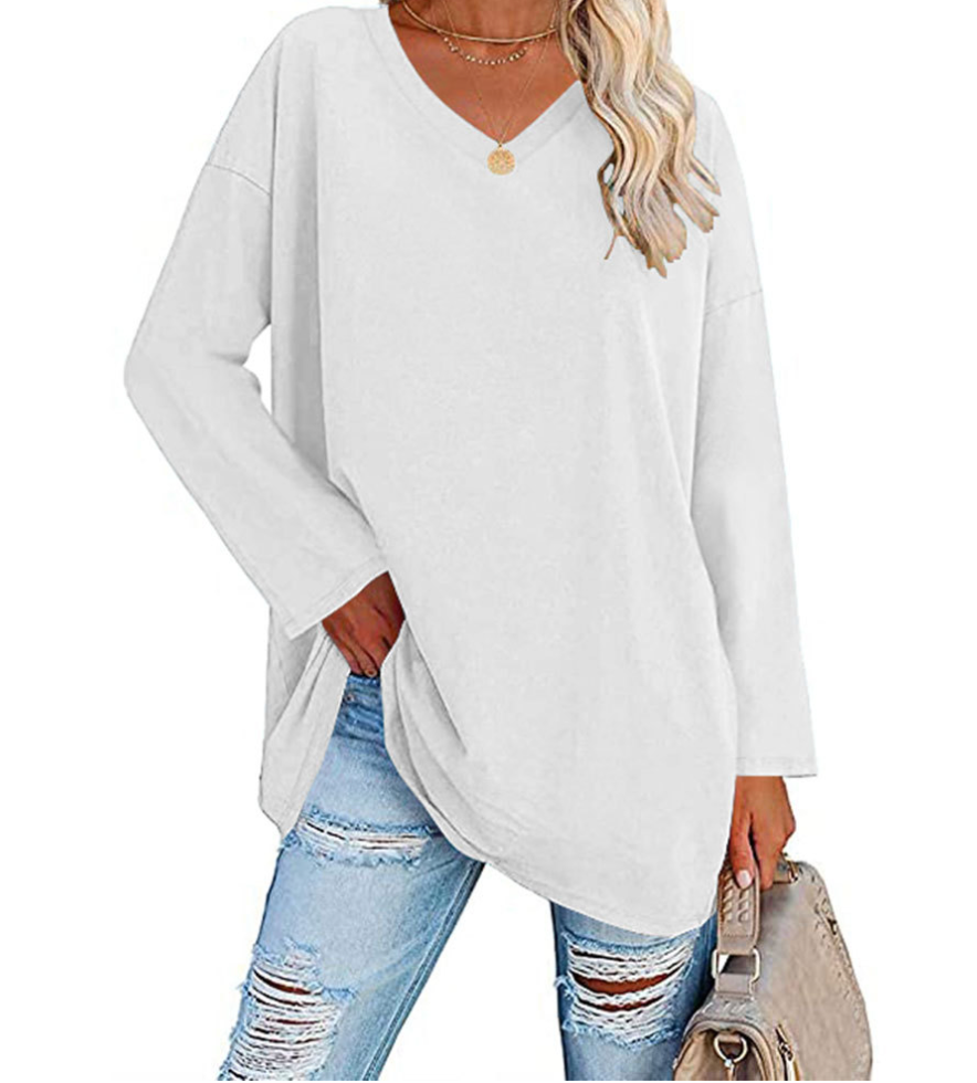Dina - Oversized Trui met V-hals voor dames