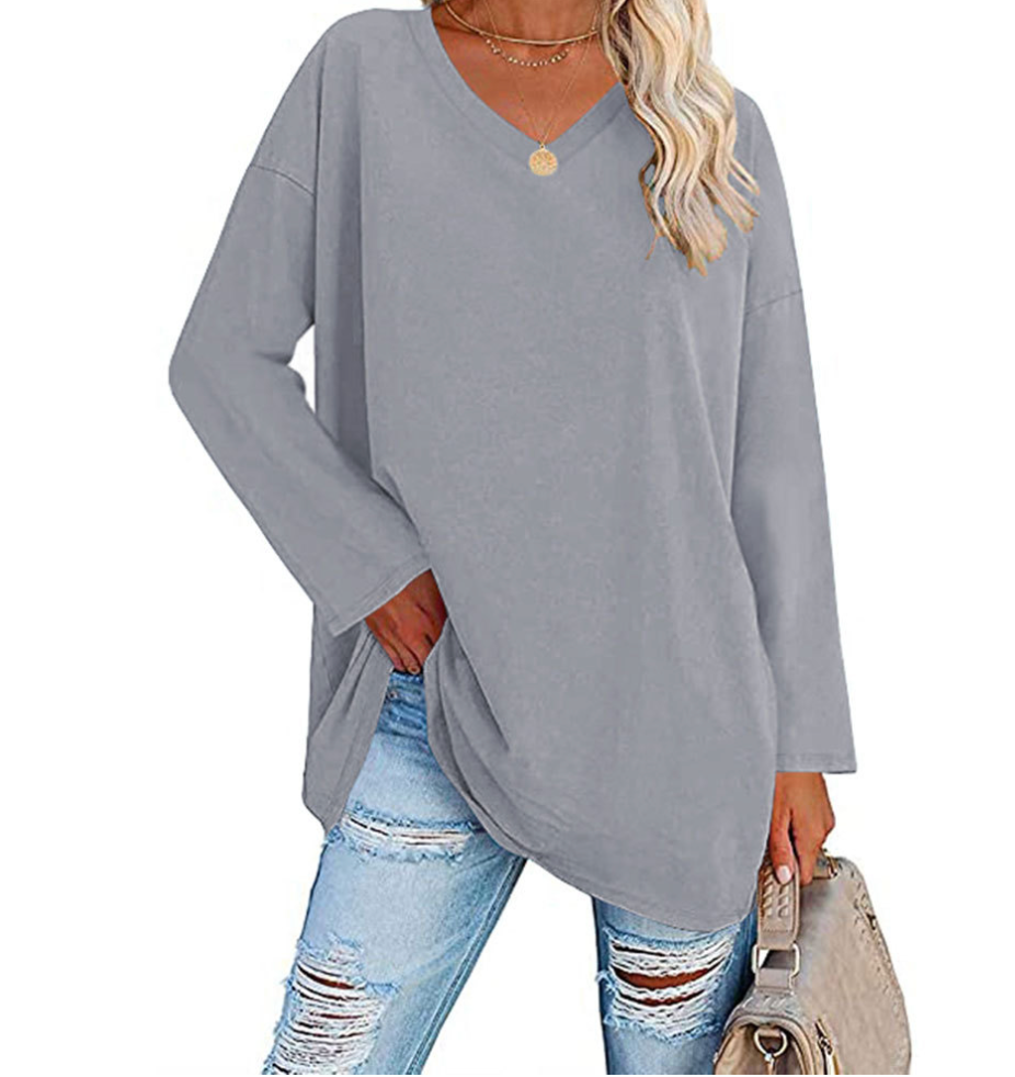 Dina - Oversized Trui met V-hals voor dames
