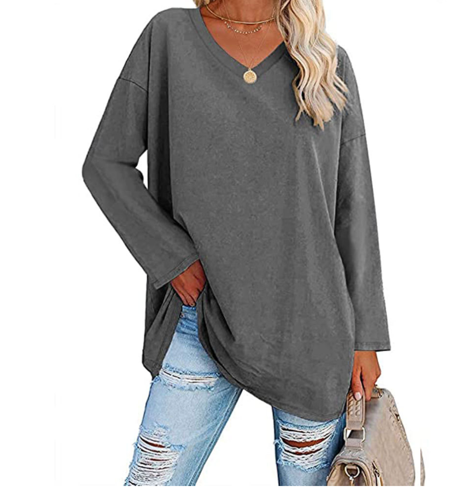 Dina - Oversized Trui met V-hals voor dames