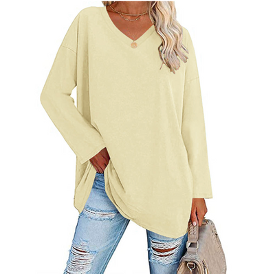 Dina - Oversized Trui met V-hals voor dames