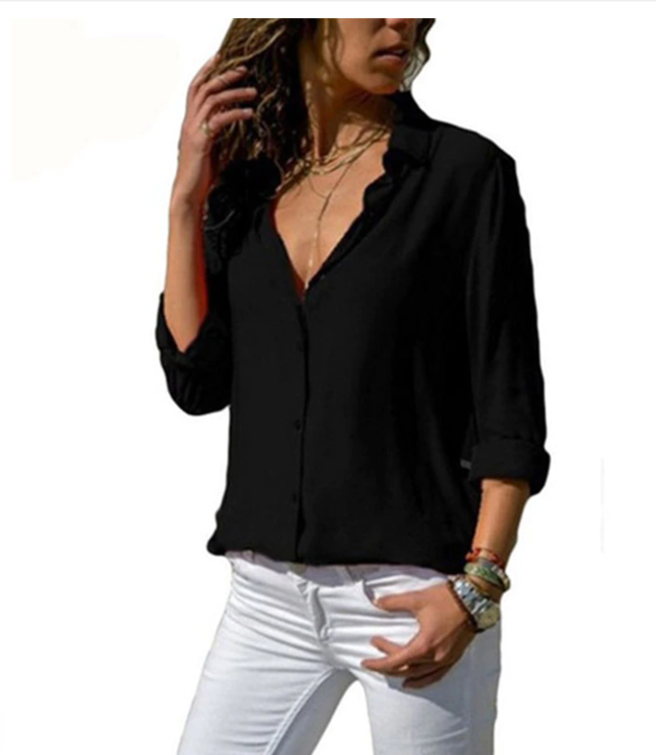 Emma - Chiffon Damesblouse