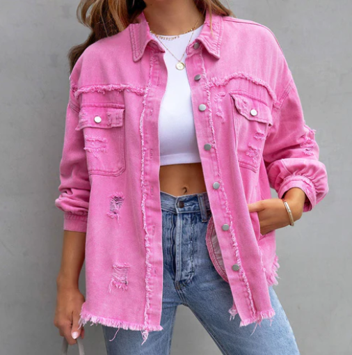 Eleanor - Stijlvolle Denim Jas voor vrouwen