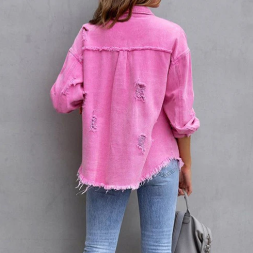Eleanor - Stijlvolle Denim Jas voor vrouwen