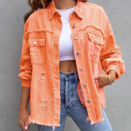 Eleanor - Stijlvolle Denim Jas voor vrouwen