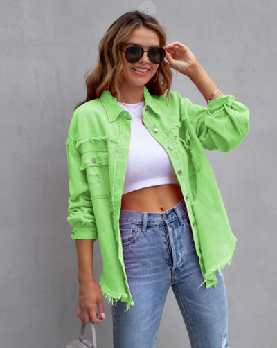 Eleanor - Stijlvolle Denim Jas voor vrouwen