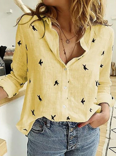 Angelica - Casual Knoop Blouse voor Vrouwen