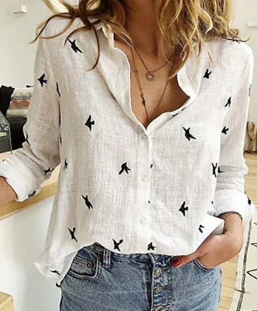 Angelica - Casual Knoop Blouse voor Vrouwen