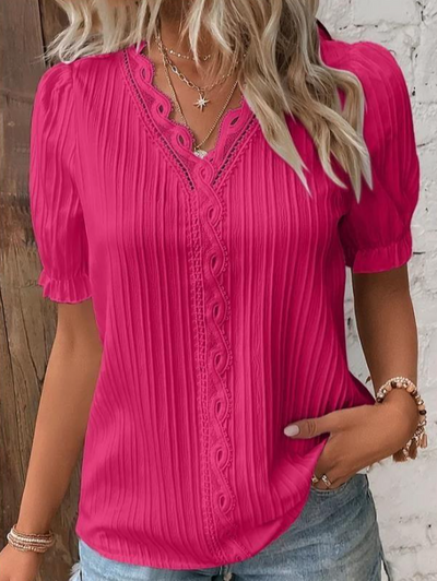 Kaitlyn - Elegant Overhemd met kant voor Dames