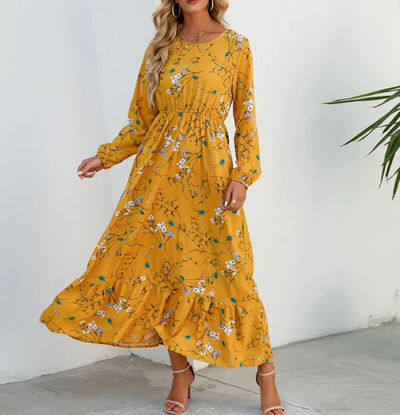 Addison - Bohemian met Bloemenpatroon Jurk