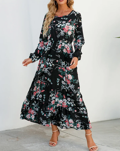 Addison - Bohemian met Bloemenpatroon Jurk