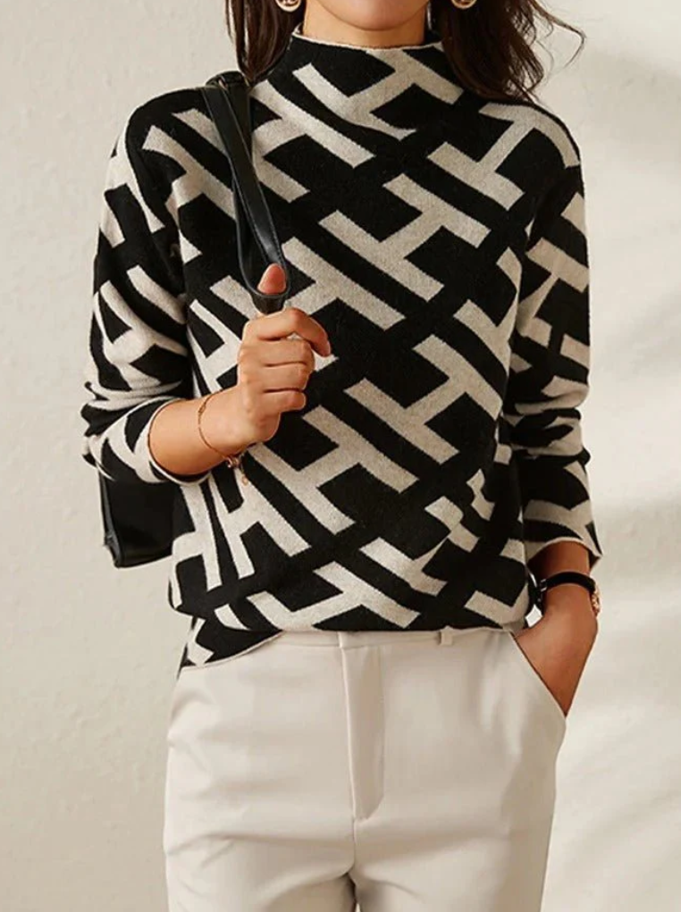 Mylah - Elegant Patterned Sweater for Women