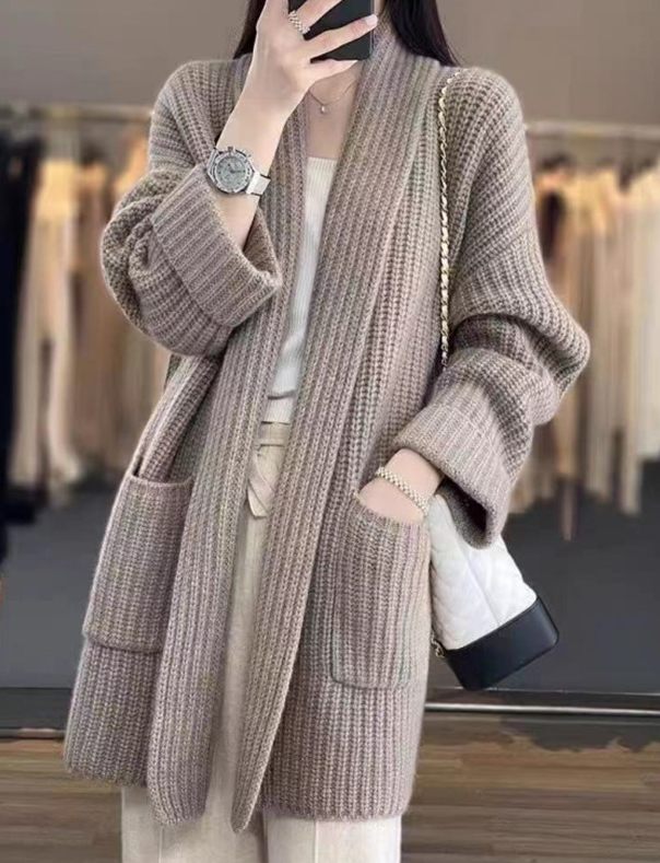 Murphy - Knusse oversized gebreide trui voor dames