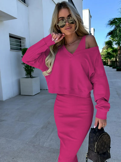 Dana - Midi-jurk & sweatshirt
