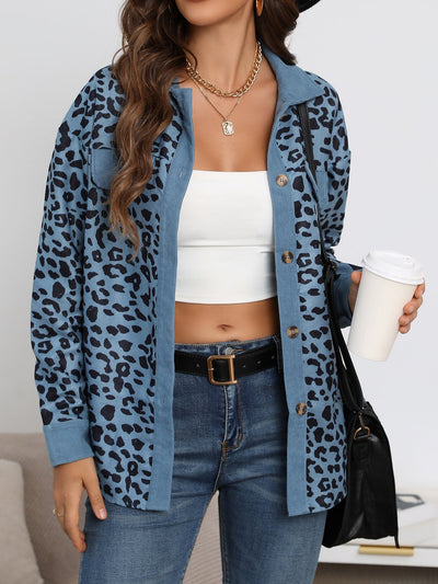 Camilla - Comfortabele oversized jas met luipaard print