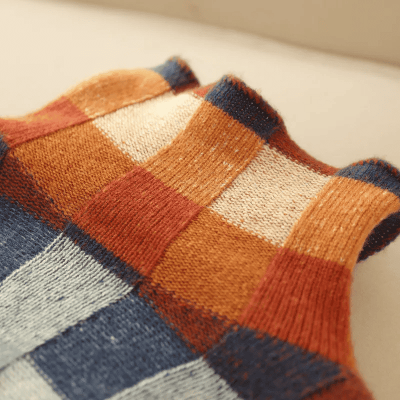 Dea - Kasjmier Couture Coltrui met Patchwork